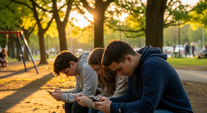 Adolescentes porteños pasan más de 6 horas al día con el celular y el 40% presenta signos de alerta en su salud mental